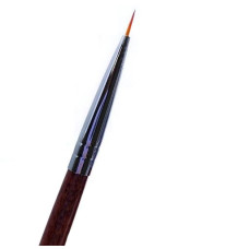 Кисть для дизайна Nail Art волосок 7мм, красное дерево (в тубе)