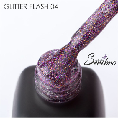 Гель-лак светоотражающий Glitter flash "Serebro collection" №04, 11 мл