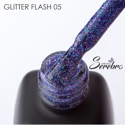 Гель-лак светоотражающий Glitter flash "Serebro collection" №05, 11 мл