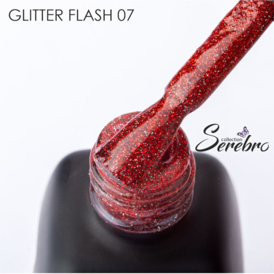 Гель-лак светоотражающий Glitter flash "Serebro collection" №07, 11 мл