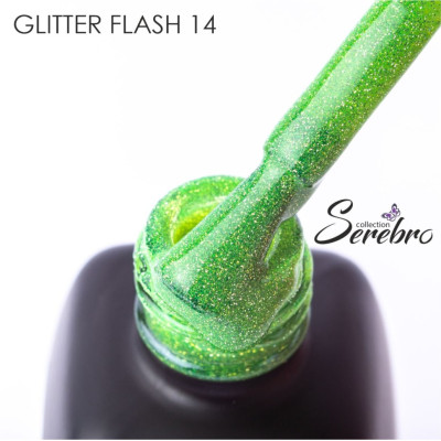 Гель-лак светоотражающий Glitter flash "Serebro collection" №14, 11 мл