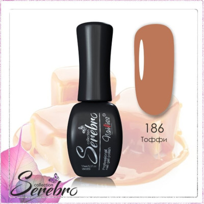 Гель-лак "Serebro" №186, 11 мл
