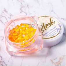 Стразы неоновые разноразмерные "Blesk", цвет: коралловый ~100 шт