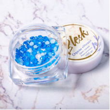 Стразы неоновые разноразмерные "Blesk", цвет: синий ~100 шт