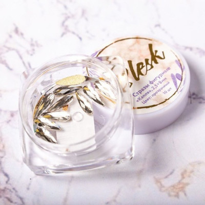 Стразы фигурные "Капля" "Blesk", цвет: лунный 2,5*8 мм (10 шт)