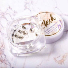 Стразы фигурные "Квадрат" "Blesk", цвет: прозрачный 3 мм (10 шт)