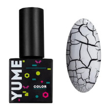 Лак для дизайна YUME COLOR Crack White, 8мл