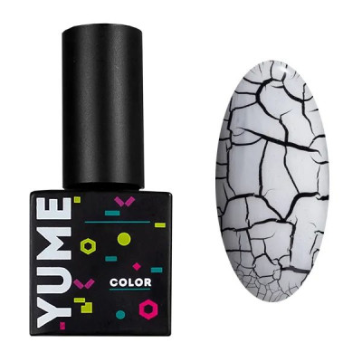 Лак для дизайна YUME COLOR Crack White, 8мл