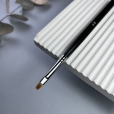 Кисть для геля Nail Art №4 прямая (черная в тубе)