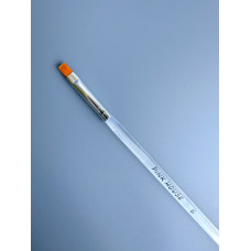 Кисть Pink House Прозрачная ручка №6 квадрат