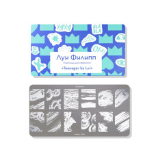 Луи Филипп Пластина для стемпинга Drawing K046