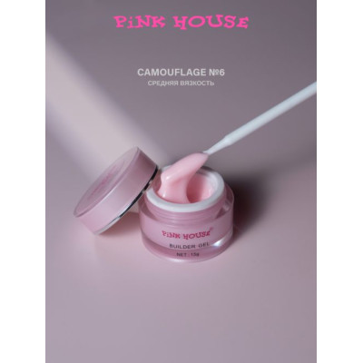 Pink House Гель для наращивания 6 (30 мл) (Л)