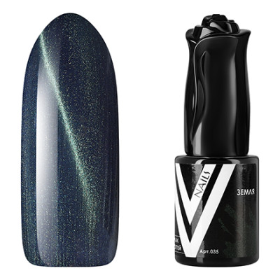 Гель лак Vogue nails кошачий глаз Земля, 10ml