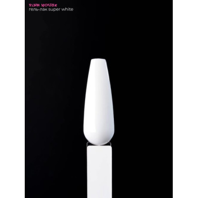 super white color гель-лак pink house