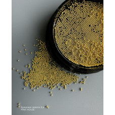 Бульонки Pink House золото микро