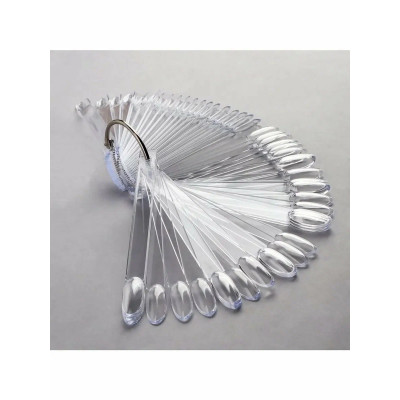 палитра на кольце овал прозрачные 50 шт.