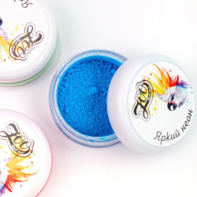 Втирка ZOO 1611 Пигмент неон голубой