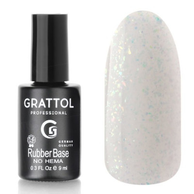 Grattol Rubber Base Glitter 10