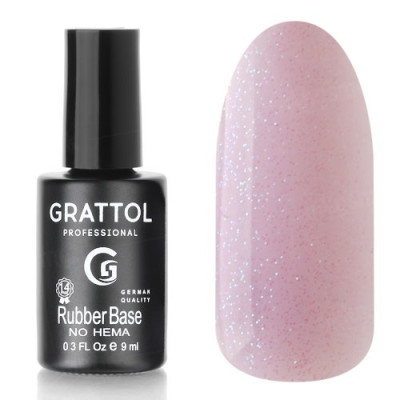Grattol Rubber Base Glitter 12