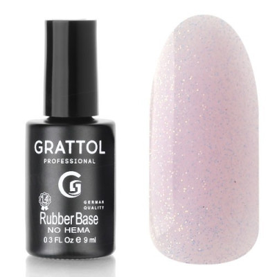 Grattol Rubber Base Glitter 13