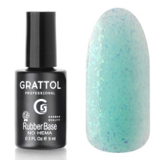 Grattol Rubber Base Glitter 17
