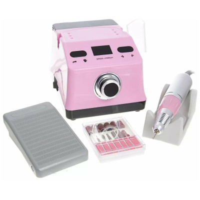  Nail Art Машинка для маникюра ZS-718 РОЗОВАЯ 50000 об./мин.