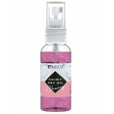 Milv Сухое масло укрепляющее д/ногтей с шиммером CHERRY 50мл