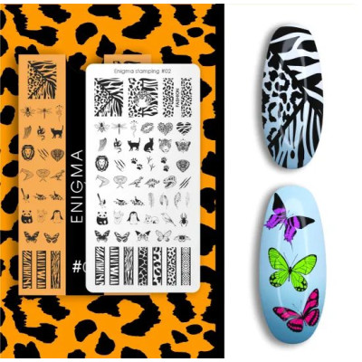 Пластина для стемпинга Enigma Stamping №02