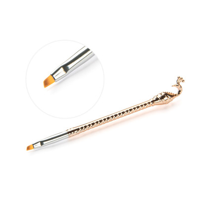 Кисть для геля TNL коричневая скошенная №4