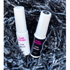 гель-лак белый 01 с тонкой кистью color pink house