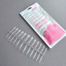 Pink House Типсы 01 Nail Kingdom гелевые с к/зоной балерина 120 шт.