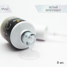 Гель-лак "Bloom" 8мл Белый бриллиант