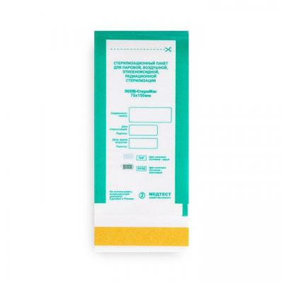 Крафт-пакет МЕДТЕСТ комбинир. 75x150 (100 шт)