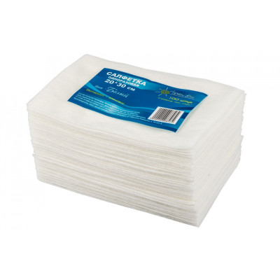 Салфетка OEM 20x30 40гр.м белая в пачке 100шт