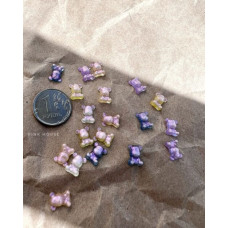 Фигурки цветные "Мишки Гамми" Pink House 20 шт