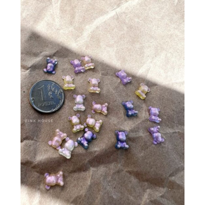 Фигурки цветные "Мишки Гамми" Pink House 20 шт