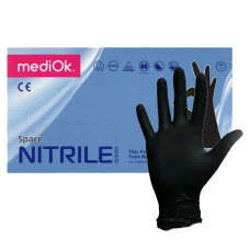 Перчатки "MediOk" нитриловые L 100шт черные