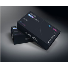 Перчатки "MediOk" нитриловые XS 100шт черные