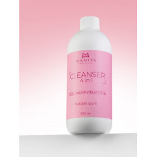  MANITA Жидкость Обезжириватель для ногтей 4 в 1 "BUBBLE GUM" 500 мл