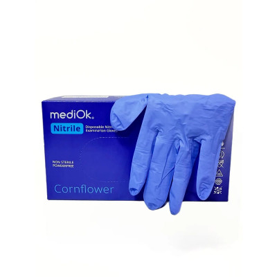 MediOk Перчатки Нитриловые CORNFLOWER M 50 пар/уп.