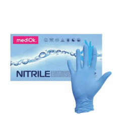 Перчатки "MediOk" нитриловые XS 100шт голубые