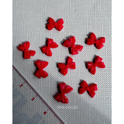 Фигурки "Бантик красный 01" Pink House 10 шт