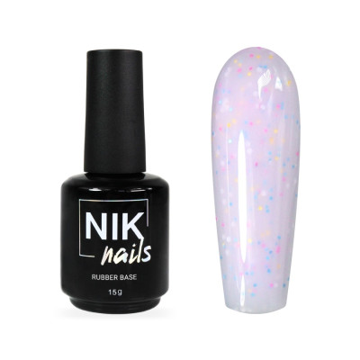 NIK nails Pastila Rubber Base №06 15 ml