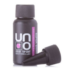 Верхнее покрытие для гель-лака "Uno" SUPER SHINE без липкого слоя, 30мл.