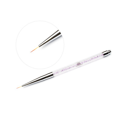 Кисть для рисования "TNL" - 000 (с розовыми кристаллами)