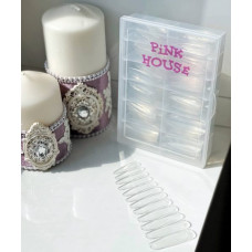Pink House Типсы для ногтей классические миндаль 240шт