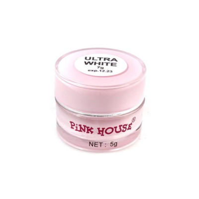 Pink House Гель-краска Ультра Белая без л/с 7 гр (баночка) 