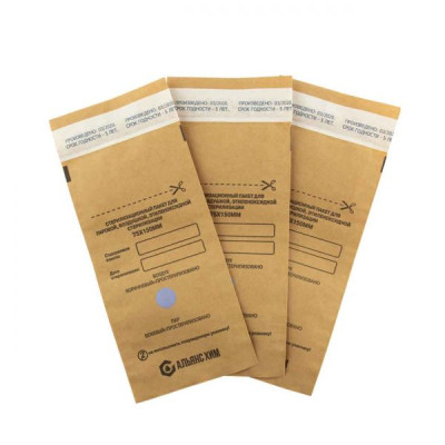 Крафт пакеты 100*200 100 штук Альянс Хим / Red Star