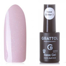 Grattol Rubber Base Glitter 3