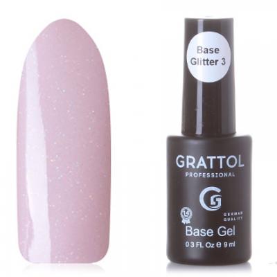 Grattol Rubber Base Glitter 3